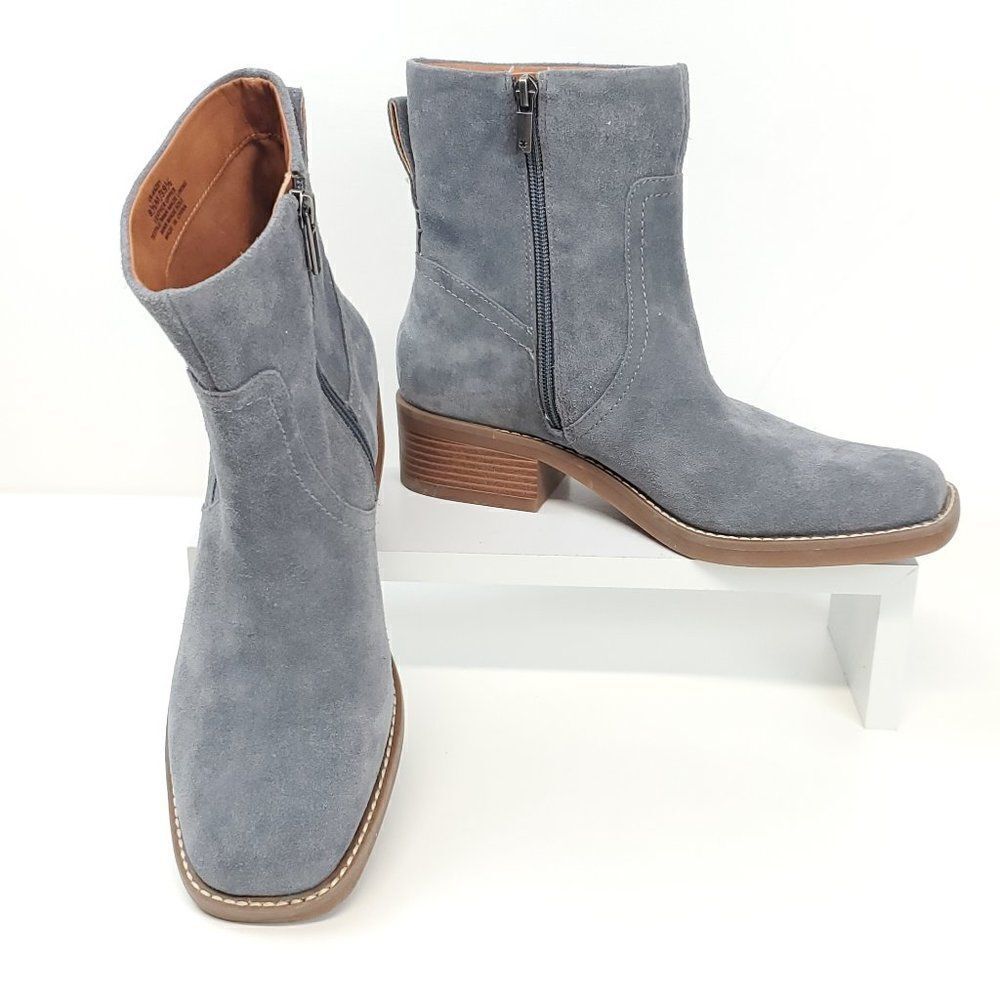 LUCKY BRAND Kazey Square Toe Bootie in Castlerock Oilsue NWOB US 8.5 - Picture 4 of 14